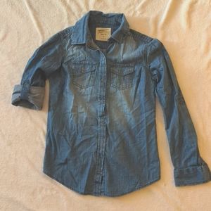 XS Denim button down shirt